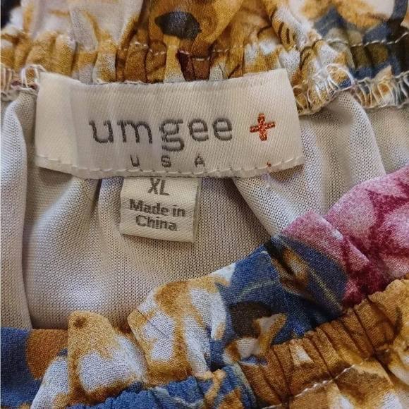 Umgee Off The Shoulder Floral Dress Size XL - Picture 8 of 9